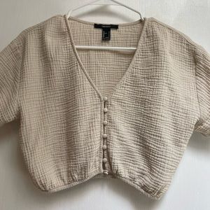 Forever 21 brand, cure crop top, size S
